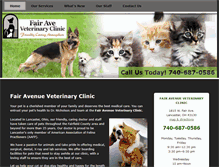 Tablet Screenshot of fairavevetclinic.com